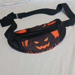 MaxTop Halloween jack o lantern fanny pack crossbody bag  NEW